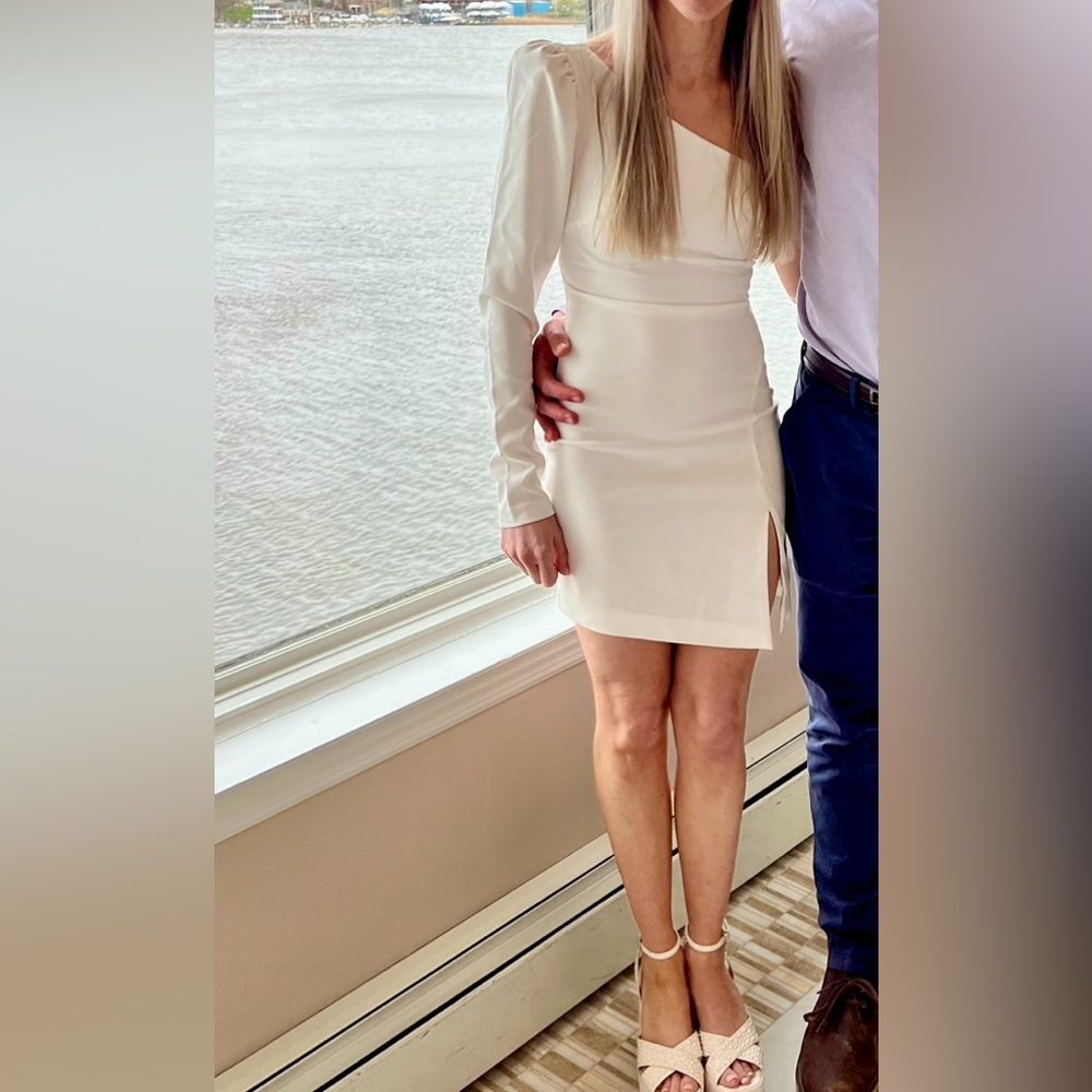 X REVOLVE FABIAN MINI DRESS IN IVORY